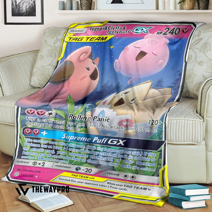Anime Pokemon Togepi Cleffa Igglybuff Gx Cosmic Eclipse Quilt Blanket Anime Pokemon Togepi Cleffa Igglybuff Gx Cosmic Eclipse Quilt Blanket