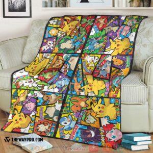 Anime Pokemon Type Soft Blanket