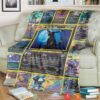 Anime Pokemon Umbreon Cards Soft Blanket
