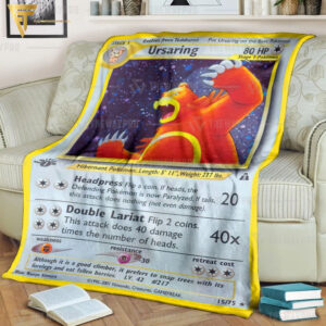 Anime Pokemon Ursaring Full Printing Blanket