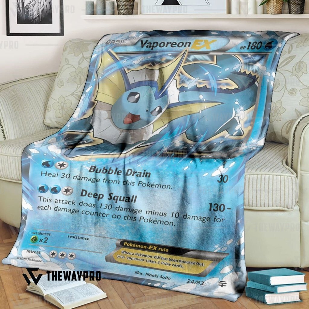 Anime Pokemon Vaporeon Ex Blanket Anime Pokemon Vaporeon Ex Blanket