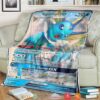 Anime Pokemon Vaporeon Gx Sun Moon Promos Soft Blanket