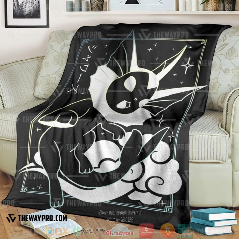 Anime Pokemon Vaporeon Soft Blanket Anime Pokemon Vaporeon Soft Blanket