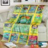 Anime Pokemon Venusaur Cards Version 2 Soft Blanket