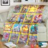 Anime Pokemon Vmax Cards Version 3 Soft Blanket
