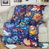 Anime Pokemon Water Custom Soft Blanket 2