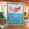 Anime Pokemon Wooper Dragon Majesty Cards Custom Soft Blanket