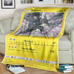 Anime Pokemon Zekrom Shining Legends Blanket 2