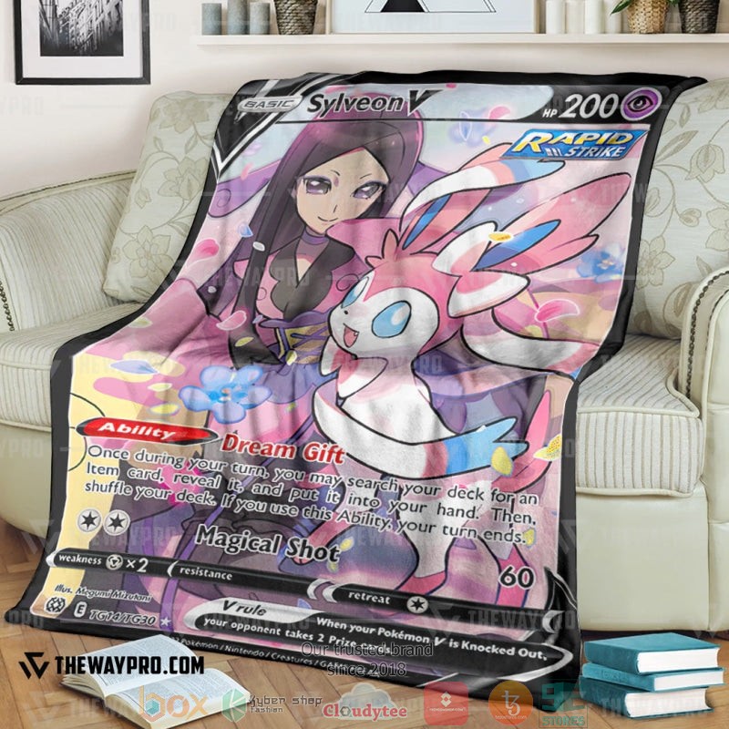 Anime Sylveon V 2022 Soft Blanket Anime Sylveon V 2022 Soft Blanket