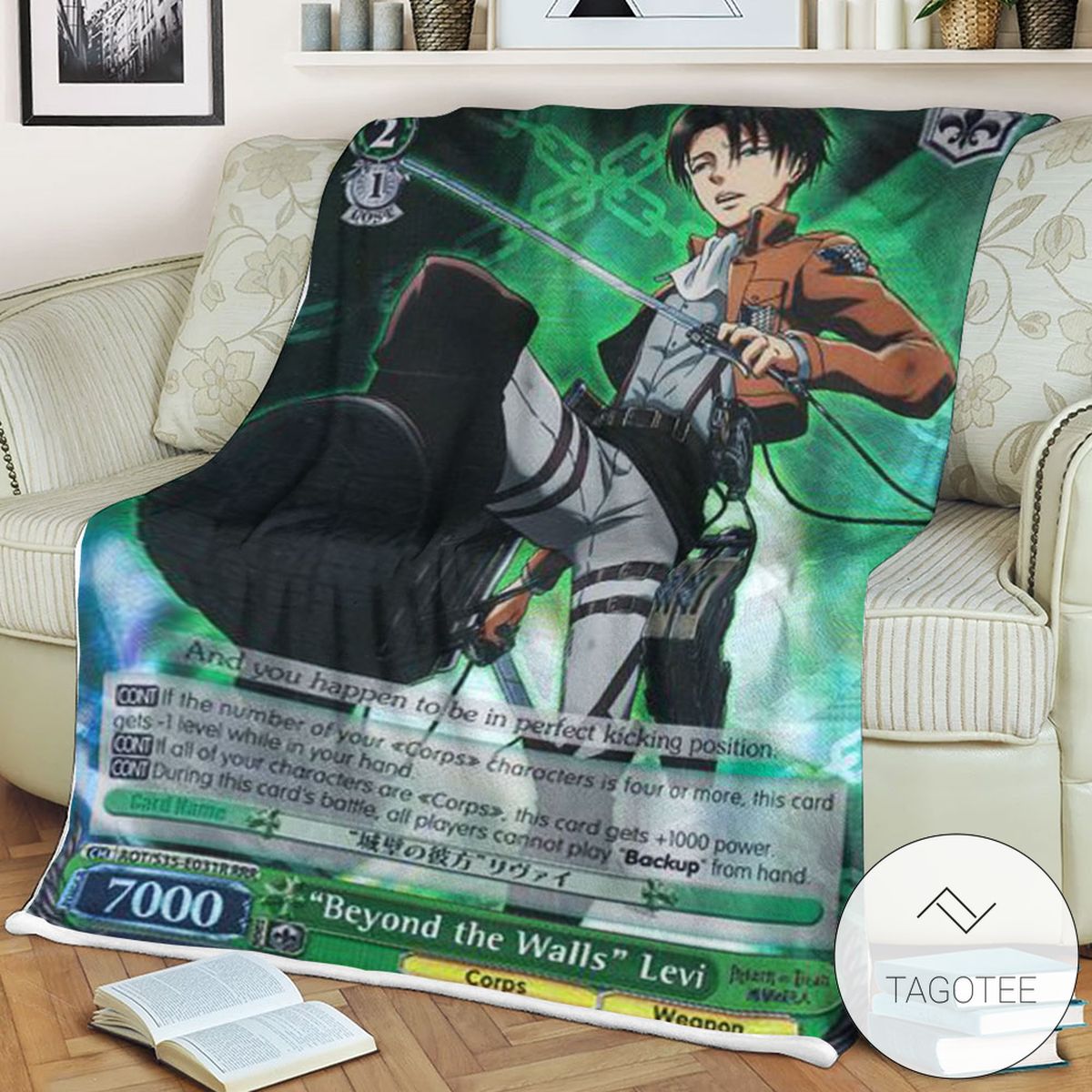 Aot Beyond The Walls Levi Attack On Titan Sherpa Blanket Aot Beyond The Walls Levi Attack On Titan Sherpa Blanket
