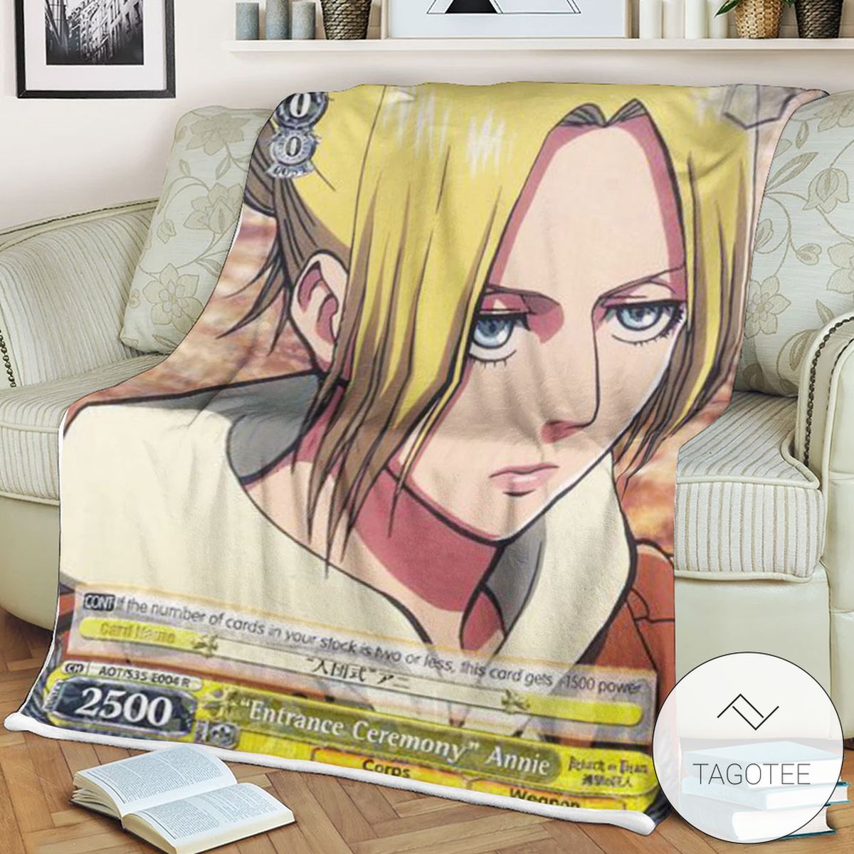 Aot Entrance Ceremony Annie Attack On Titan Sherpa Blanket Aot Entrance Ceremony Annie Attack On Titan Sherpa Blanket