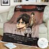 Aot Eren Card Attack On Titan Sherpa Blanket