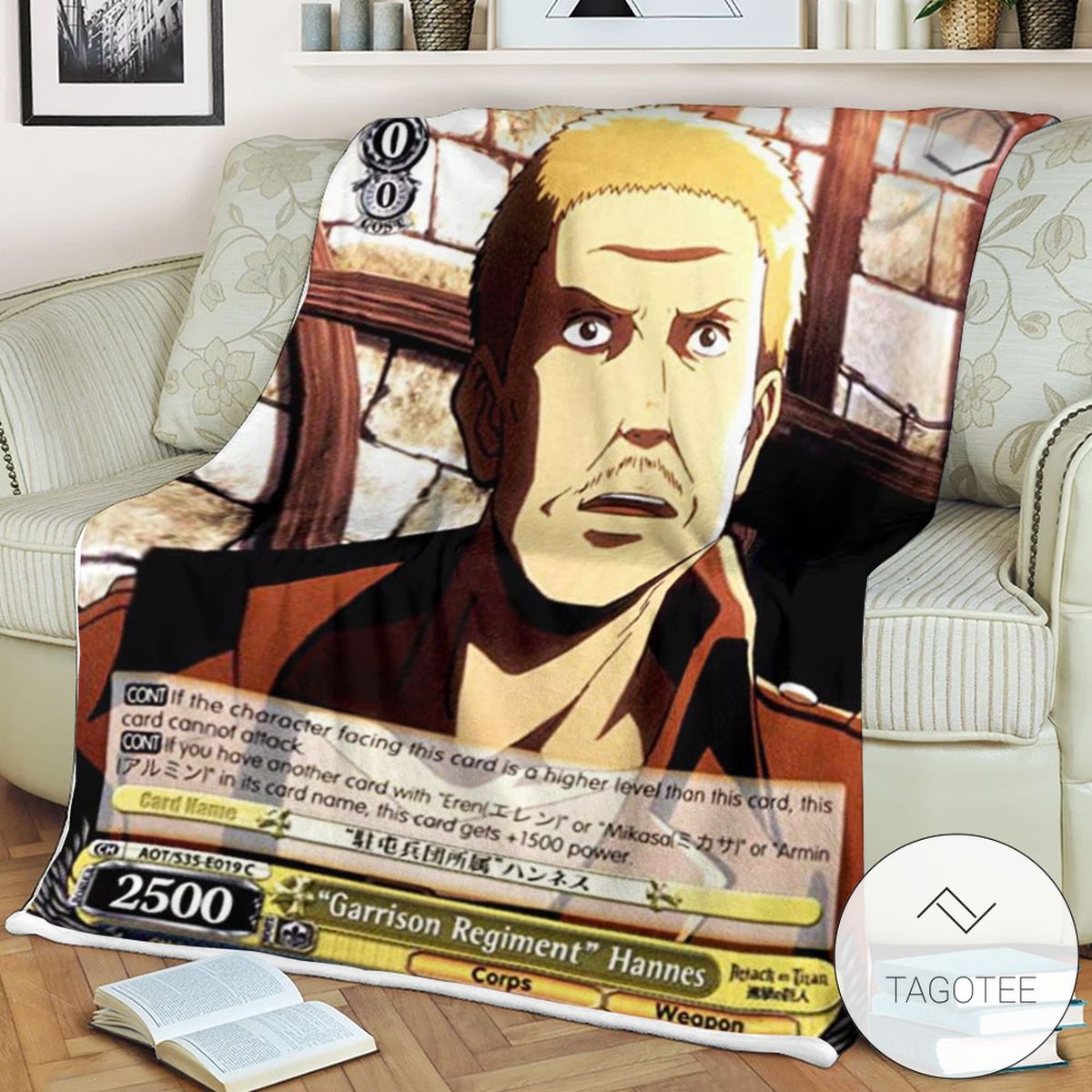 Aot Garrison Regiment Hannes Attack On Titan Sherpa Blanket Aot Garrison Regiment Hannes Attack On Titan Sherpa Blanket