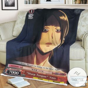 Aot Sharp Tongue Ymir Attack On Titan Sherpa Blanket