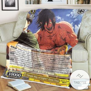 Aot Single Ray Of Light Eren Titan Attack On Titan Sherpa Blanket Tagotee