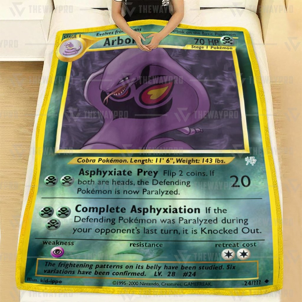Arbok Pokemon Blanket Arbok Pokemon Blanket