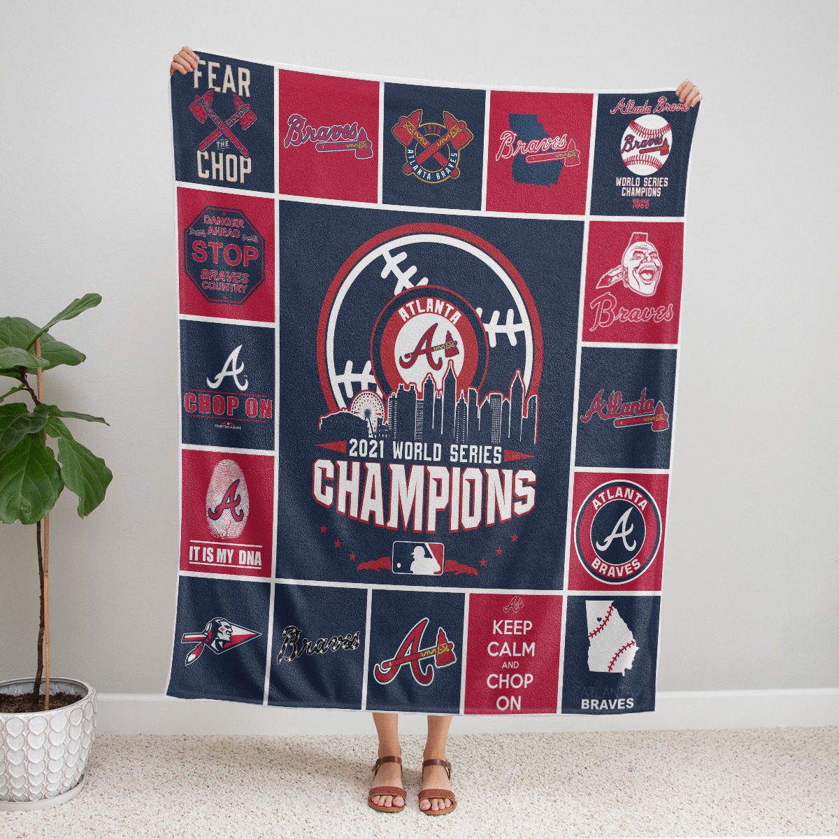 Atlanta Braves World Series Champion 2021 Blanket Atlanta Braves World Series Champion 2021 Blanket