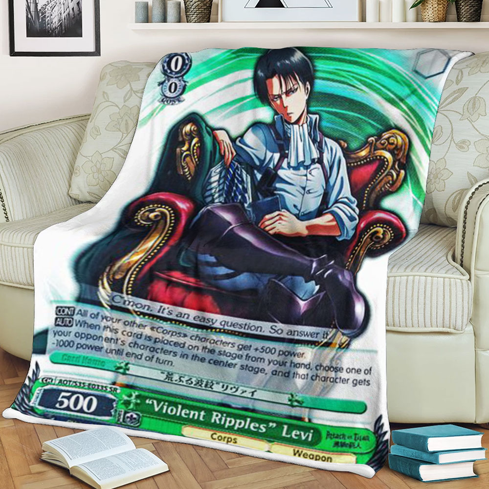 Attack On Titan Violent Ripples Levi Blanket Attack On Titan Violent Ripples Levi Blanket