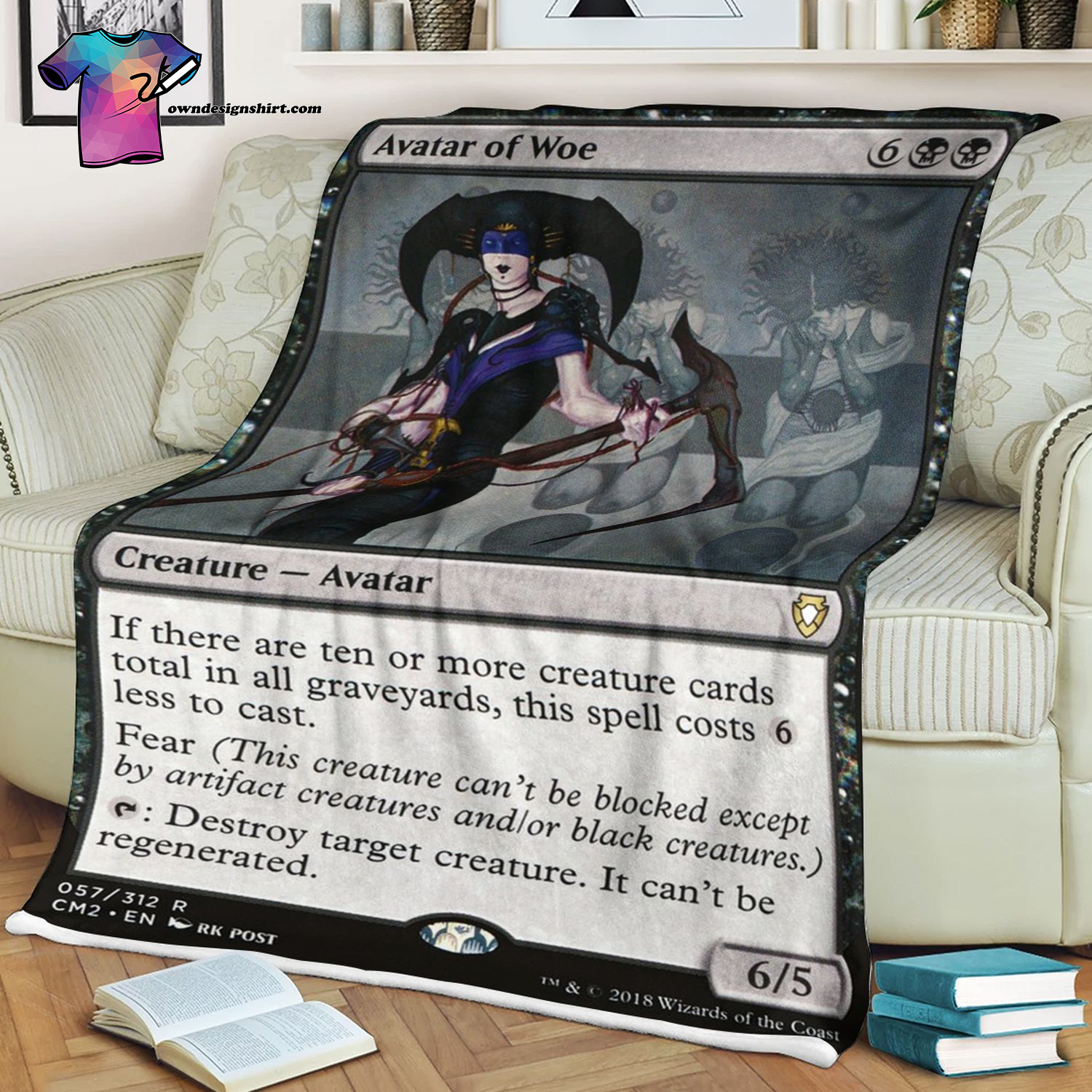 Avatar Of Woe Game Magic The Gathering Blanket Avatar Of Woe Game Magic The Gathering Blanket