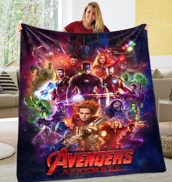 Avengers Endgame Avengers Assemble Blanket Avengers Endgame Avengers Assemble Blanket
