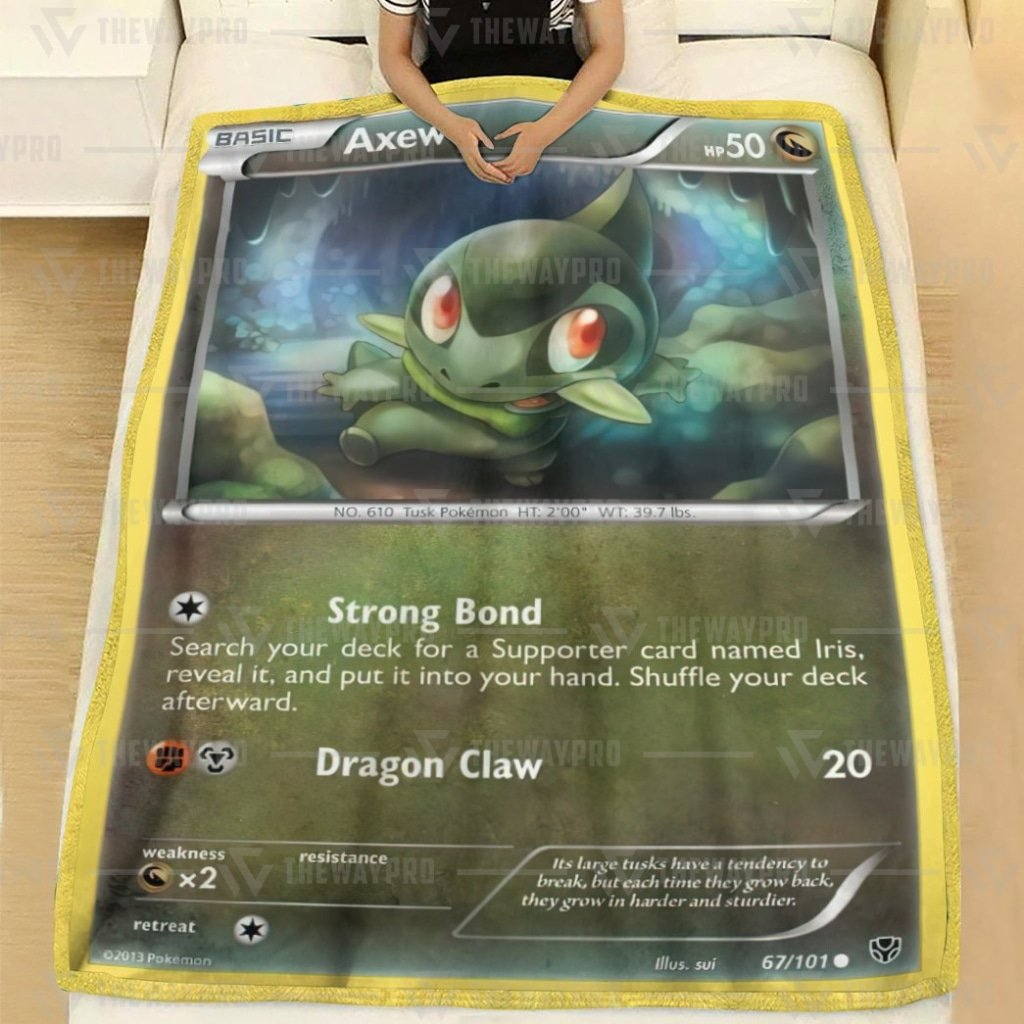 Axew Pokemon Blanket Axew Pokemon Blanket
