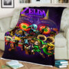 Legend Of Zelda Majoras 3d Full Character Premium Blanket