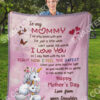 Baby Unicorn To My Mommy I Love You Happy Mothers Day Blanket