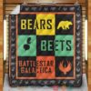 Bears Beets Battlestar Galactica Quilt Blanket