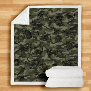 Bengal Cat Camo Blanket