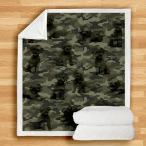 Bichon Frise Camo Blanket