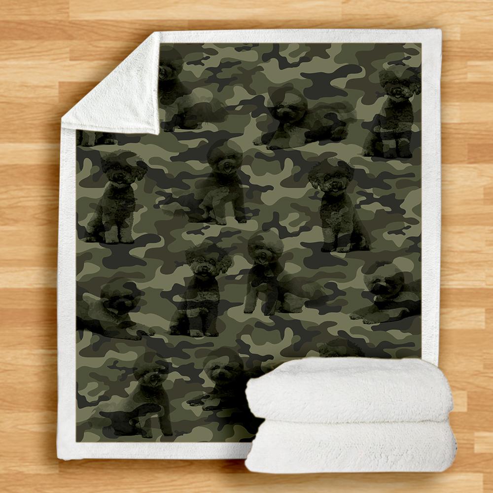 Bichon Frise Camo Blanket Bichon Frise Camo Blanket