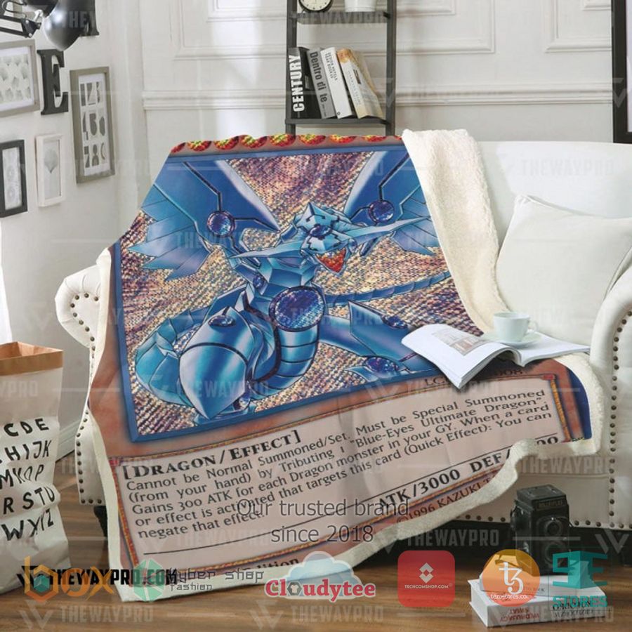 Blue Eyes Shining Dragon Soft Blanket Blue Eyes Shining Dragon Soft Blanket