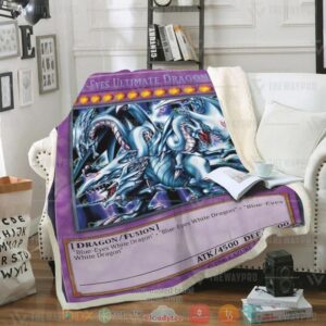 Blue Eyes Ultimate White Dragon Soft Blanket