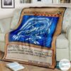 Blue Eyes White Dragon Card Custom Blanket