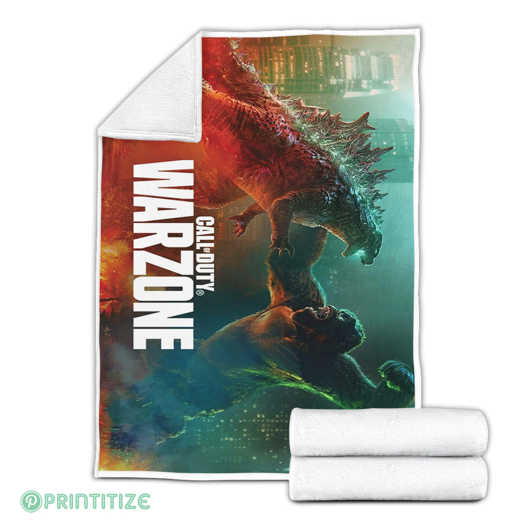 Call of Duty Warzone Godzilla vs King Kong Blanket Call of Duty Warzone Godzilla vs King Kong Blanket