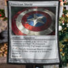 Captain America American Shield Fleece Blanket