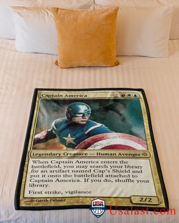 Captain America Human Avengers Fleece Blanket Captain America Human Avengers Fleece Blanket
