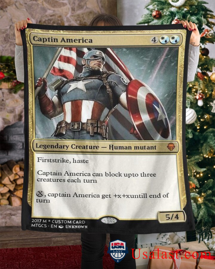 Captain America Human Mutant Fleece Blanket Captain America Human Mutant Fleece Blanket