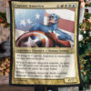 Captain America Human Soldier Fleece Blanket