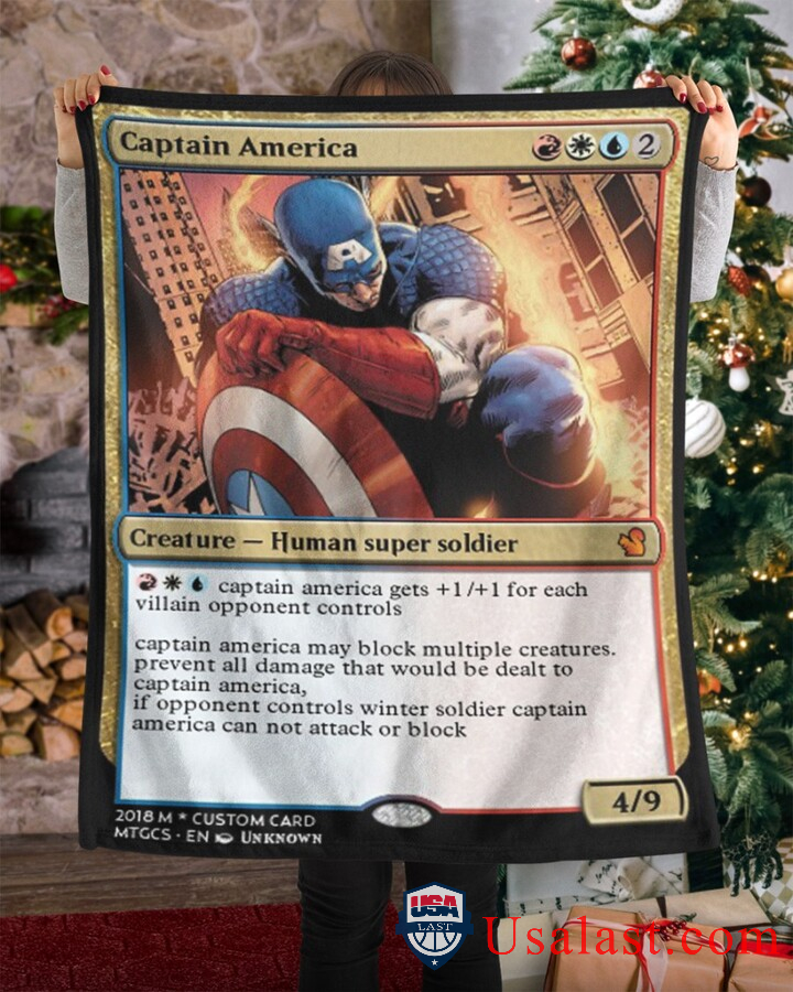 Captain America Human Super Soldier Fleece Blanket Captain America Human Super Soldier Fleece Blanket