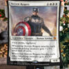 Captain America Steven Rogers Fleece Blanket