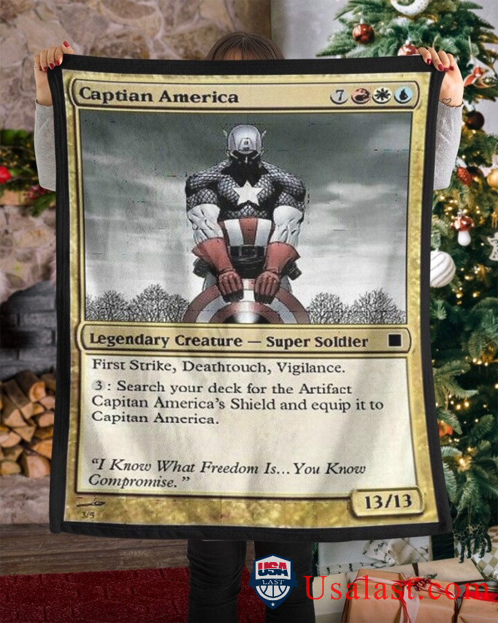 Captain America Super Soldier Fleece Blanket Captain America Super Soldier Fleece Blanket
