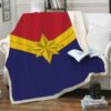 Captain Marvel Custom Throw Blanket