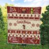 Captain Morgan Grinch Christmas Blanket Quilt