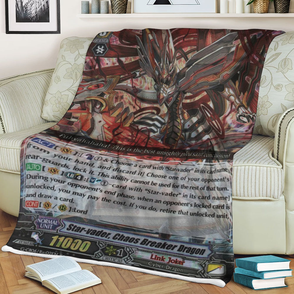 Cardfight Vanguard Star Vader Chaos Breaker Dragon Sherpa Blanket Cardfight Vanguard Star Vader Chaos Breaker Dragon Sherpa Blanket