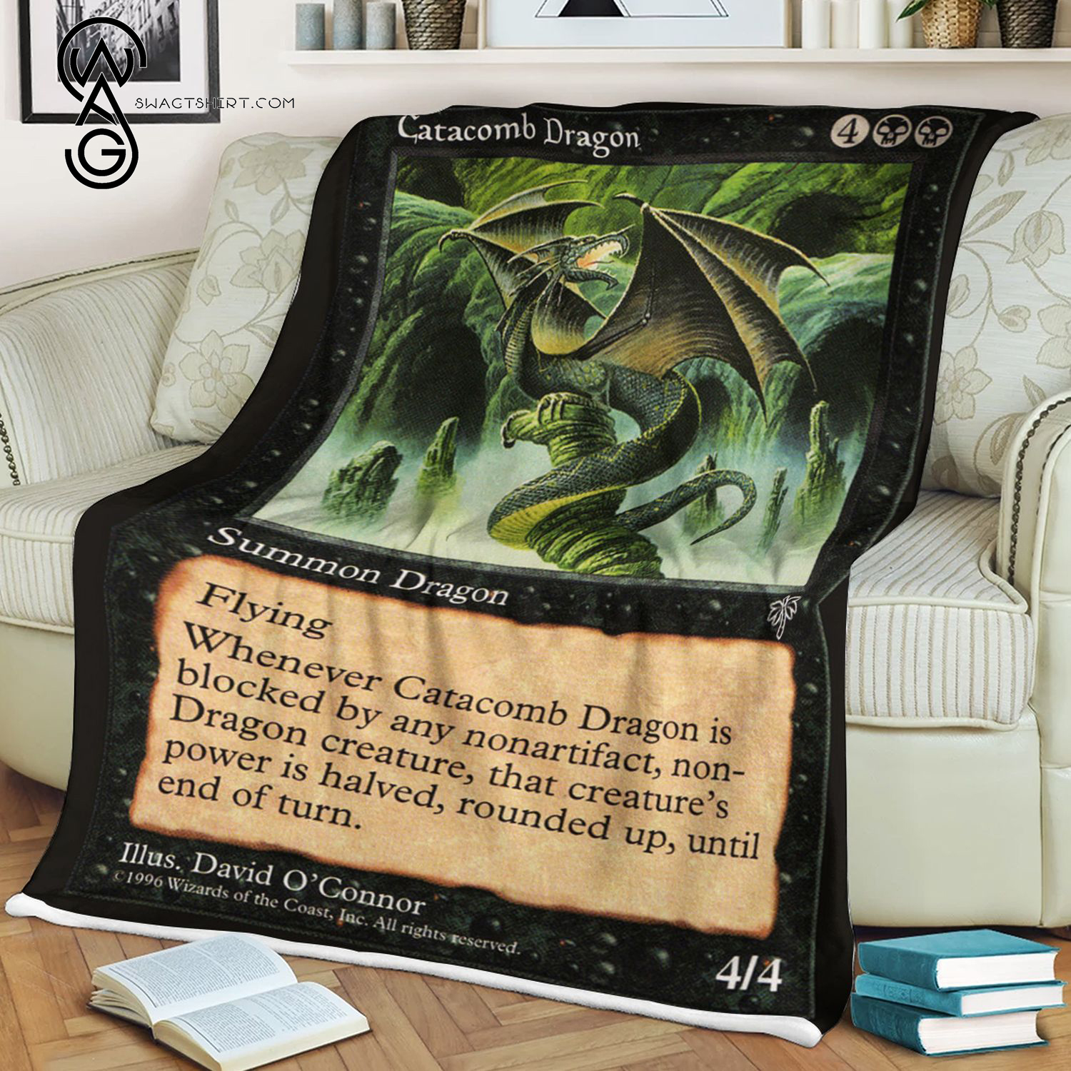 Catacomb Dragon Game Magic The Gathering Blanket Catacomb Dragon Game Magic The Gathering Blanket