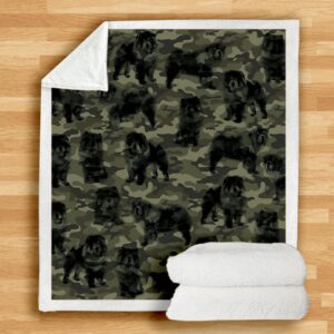 Chow Chow Camo Blanket