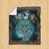 Compass Yggdrasil Viking All Over Printed Blanket