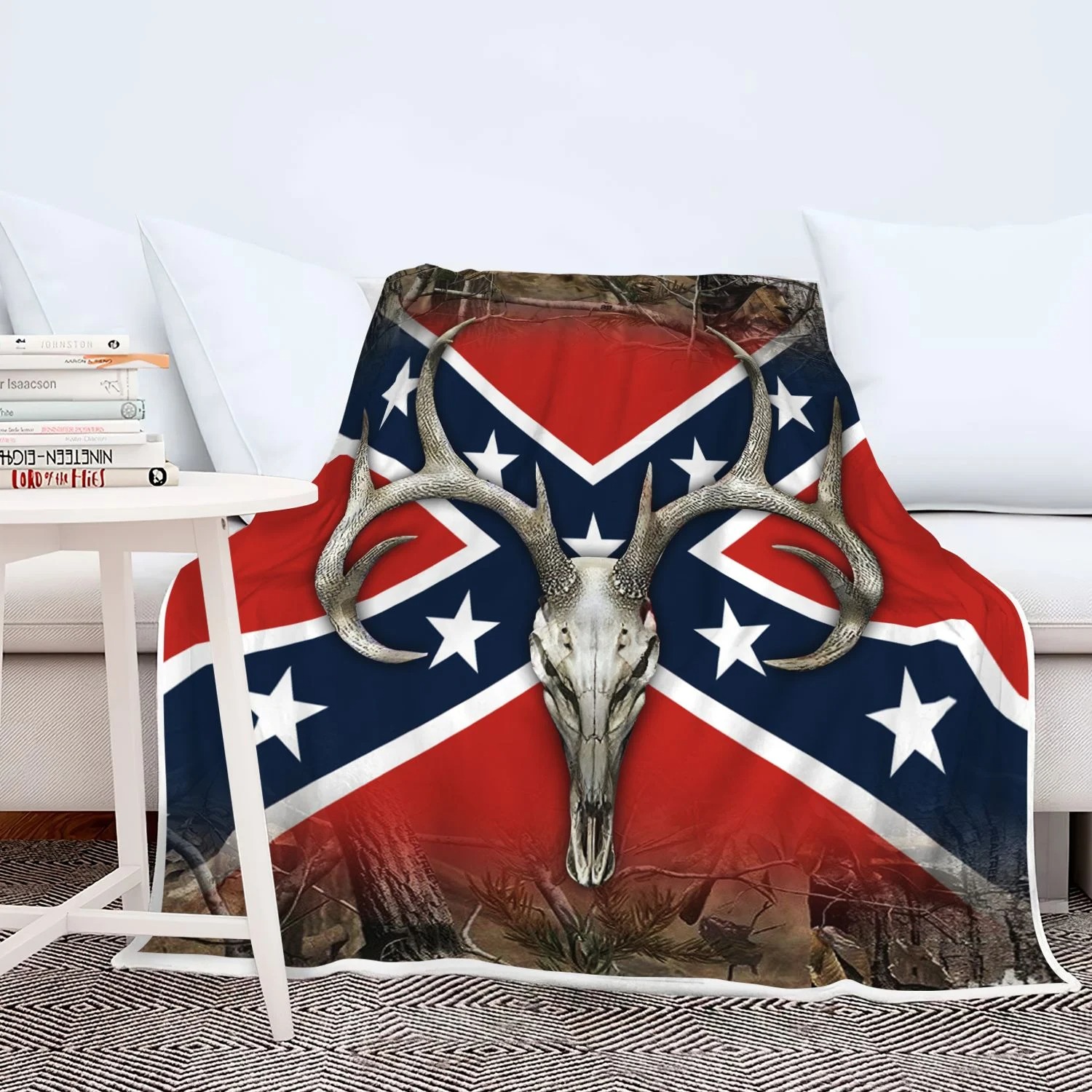 Confederate Deer Hunting Blanket Confederate Deer Hunting Blanket