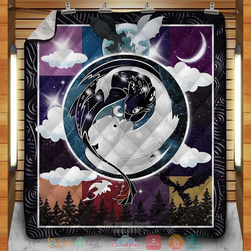 Constellation Dragons Quilt Blanket Constellation Dragons Quilt Blanket
